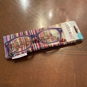 Coloread by Foster Grant reading glasses and coordinating case. New with tags.